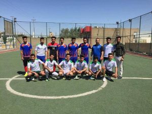 Read more about the article انطلاق بطولة خماسي كرة القدم بكلية التمريض بجامعة كربلاء