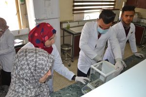 Read more about the article طلبة المرحلة الثانية بكلية التمريض يقومون بـ حملة تطوعية لتعقيم مختبر الاحياء المجهرية