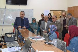 Read more about the article زيارة رئيس جامعة كربلاء للاطلاع حول الامتحانات الالكترونية ونشر نتائج الامتحان إلكترونيا في كلية التمريض