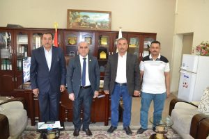 Read more about the article عميد كلية التمريض يستقبل مكتب رمضان 1 التابع الى مكتب كربلاء الانتخابي