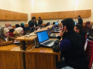 Read more about the article اداء الامتحان الالكتروني بمادة الادارة والقيادة في التمريض