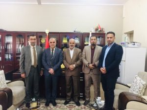 Read more about the article استقبل الاستاذ الدكتور علي كريم الجبوري عميد كلية التمريض/ جامعة كربلاء ورئيس لجنة عمداء كليات التمريض