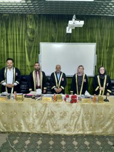 Read more about the article ىالانشطة العلمية لأساتذة كلية التمريض / جامعة كربلاء في مناقشة رسالة الماجستير في كلية التمريض جامعة بغداد