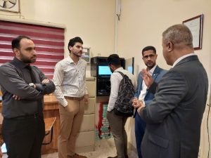 Read more about the article كلية التمريض تستضيف الفريق الوزاري للتعليم الالكتروني