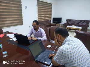 Read more about the article طلبة المرحلة الثالثة في كلية التمريض يؤدون إمتحان مادة “الإحصاء” الكترونياً