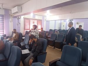 Read more about the article طلبة كلية التمريض للدراستين الصباحية والمسائية يواصلون أداء الإمتحانات الشهرية الحضورية