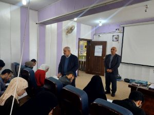 Read more about the article معاون العميد للشؤون العلمية في كلية التمريض يتابع سير الإمتحانات النهائية