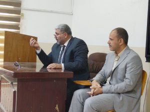 Read more about the article بالتعاون مع شعبة الإرشاد النفسي والتوجيه التربوي كلية التمريض تنظم ندوة علمية تثقيفيه إرشادية لطلبة الكلية