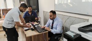 Read more about the article بالصور فريق الدعم التقني في كلية التمريض يعلن جهوزيته وأستعداده لإجراء الإمتحانات النهائية التقويمية للطلبة والتي سوف تنطلق في الأول من حزيران.   إعلام كلية التمريض