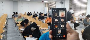 Read more about the article بالصور / الأستاذ الدكتور علي كريم خضير الجبوري عميد كلية التمريض رئيس لجنة عمداء كليات التمريض في العراق يتابع سير الإمتحانات النهائية لطلبة كليات التمريض عبر المنصة الإلكترونية سير الإمتحانات النهائية التقويمية لطلبة كليات التمريض الحكومية والأهلية في العراق.   إعلام كلية التمريض