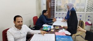 Read more about the article بالصور / بتوجيه من الأستاذ الدكتور علي كريم خضير الجبوري عميد كلية التمريض ومتابعة معاوني العميد للشؤون العلمية والإدارية تواصل اللجنة الإمتحانية أعمالها تدقيق درجات الإمتحانات النهائية لطلبة كلية التمريض للدراستين الصباحية والمسائية وادخالها في السجلات النهائية ” الماستر شيت”.   إعلام كلية التمريض