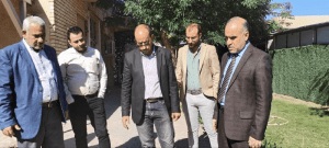 Read more about the article بالصور / عميد كلية التمريض الأستاذ الدكتور علي كريم خضير الجبوري يجري اليوم الثلاثاء الموافق 21 / تشرين الثاني / 2023 جولة تفقدية في أروقة الكلية شملت مكتبة الكلية والقاعات الدراسية واللقاء بعدد من الطلبة والموظفين كما شملت الجولة شعبة التسجيل وشؤون الطلبة وشعبة ضمان الجودة والاداء الجامعي والشعبة العلمية , أستمع خلال الجولة الى المشاكل والمعوقات التي تعترض العمل موجهاً بإيجاد الحلول المناسبة لها.       إعلام كلية التمريض