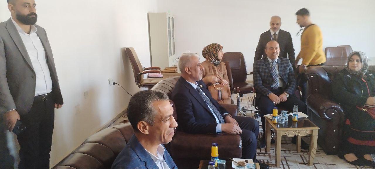 Read more about the article بالصور / جانب من لقاء رئيس جامعة كربلاء الأستاذ الدكتور باسم خليل نايل السعيدي بعمداء كليات التمريض بحضور الأستاذ المساعد الدكتور سلمان حسين فارس الگريطي عميد كلية التمريض بجامعة كربلاء والأستاذ الدكتور علي كريم خضير الجبوري المشرف على الإمتحان التقويمي رئيس فـرع تمريض الصحة النفسية والعقلية وعدد من عمداء كليات التمريض الحكومية والأهلية .    إعلام كلية التمريض