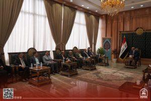 Read more about the article عميد كلية التمريض يشارك بتهنئة محافظ كربلاء لتسنمه المنصب للدورة الثانية