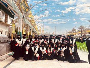 Read more about the article بالصور /  منطقة ما بين الحرمين الشريفين تشهد اقامة حفل تخرج طالبات الجامعات والمعاهد العراقية كربلاء , بغداد , كركوك , ديالى , ميسان , ذي قار و الموصل .وبمشاركة طالبات كلية التمريض في جامعة كربلاء بحفل التخرج المركزي الذي نظمته العتبة الحسينية المقدسة.