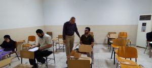 Read more about the article بالصور / السيد معاون العميد للشؤون الإدارية والمالية في كلية التمريض الأستاذ المساعد الدكتور زكي صباح مصيحب يتفقد اليوم الأحد الموافق 30 حزيران 2024سير الإمتحانات النهائية الدور الثاني للعام الدراسي 2023 – 2024 للدراستين الصباحية والمسائية.   إعلام كلية التمريض