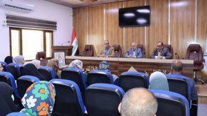 Read more about the article عميد كلية التمريض يلتقي  برؤساء الفروع العلمية والأساتذة المكلفين بملف التدريب الصيفي