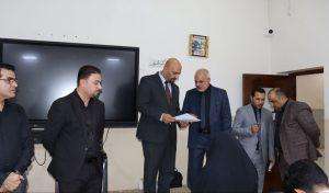 Read more about the article بالصور / لجنة من رئاسة جامعة كربلاء تتفقد سير الإمتحان التنافسي للمتقدمين للدراسات العليا الماجستير في علوم التمريض للعام الدراسي 2024 – 2025 والذي جرى اليوم الثلاثاء الموافق 9 / تموز /2024 بمشاركة ثمانون طالب وطالبة .   إعلام كلية التمريض