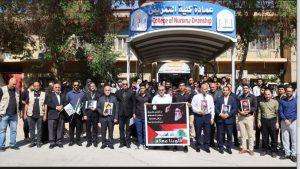 Read more about the article بالصور / كلية التمريض تنظم وقفة استنكار للعدوان الإسرائيلي على الشعب اللبناني واستهداف قادة المقاومة