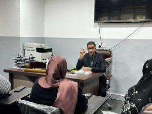 Read more about the article رئيس فرع العلوم الاساسية في كلية التمريض يلتقي منتسبي الفرع