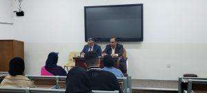 Read more about the article بالصور / معاون عميد كلية التمريض للشؤون العلمية والدراسات العليا يلتقي بطلبة المرحلة الأولى  التقى السيد معاون عميد كلية التمريض للشؤون العلمية والدراسات العليا في كلية الأستاذ المساعد الدكتور حسن عبد الله عذبي المالكي طلبة المرحلة الأولى للدراسة الأولية برفقة السيد ميثم فوزي سلمان مدير شعبة التسجيل وشؤون الطلبة في كلية التمريض. إعلام كلية التمريض