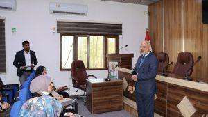 Read more about the article بالصور / عميد كلية التمريض الأستاذ المساعد الدكتور سلمان حسين فارس الگريطي يلتقي اليوم الثلاثاء الموافق 17 كانون الأول 2024 بطلبة الدراسات العليا /الماجستير ويتفقد سير الإمتحانات النهائية لطلبة للدراسة الأولية الفصل الدراسي الأول للعام الدراسي 2024 – 2025 .   إعلام كلية التمريض