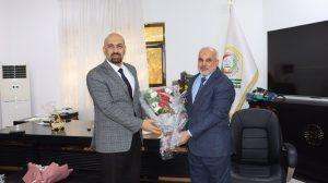 Read more about the article بالصورة /عميد كلية التمريض الأستاذ المساعد الدكتور سلمان حسين فارس الگريطي يهنئ الدكتور حسن فيصل نعمة شلبة بمناسبة تكليفه عميداً لكلية العلوم الطبية التطبيقية… متمنيأ له كل التوفيق والنجاح في مهام عمله خدمة لجامعتنا وبلدنا العزيز. إعلام كلية التمريض