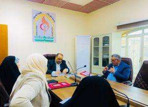 Read more about the article معاون عميد كلية التمريض للشؤون العلمية والدراسات العليا يلتقي بمسؤولي عدد من الشعب والوحدات في كلية التمريض