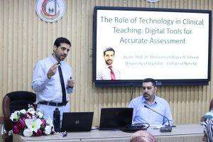 Read more about the article بالتزامن مع المؤتمر العلمي الدولي لكلية التمريض بجامعة كربلاء… ورشة تدريبية في جامعة بغداد