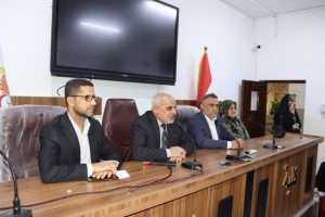 Read more about the article عميد كلية التمريض يلتقي طلبة المرحلة الثانية ويحثهم على الاستعداد للامتحانات النهائية