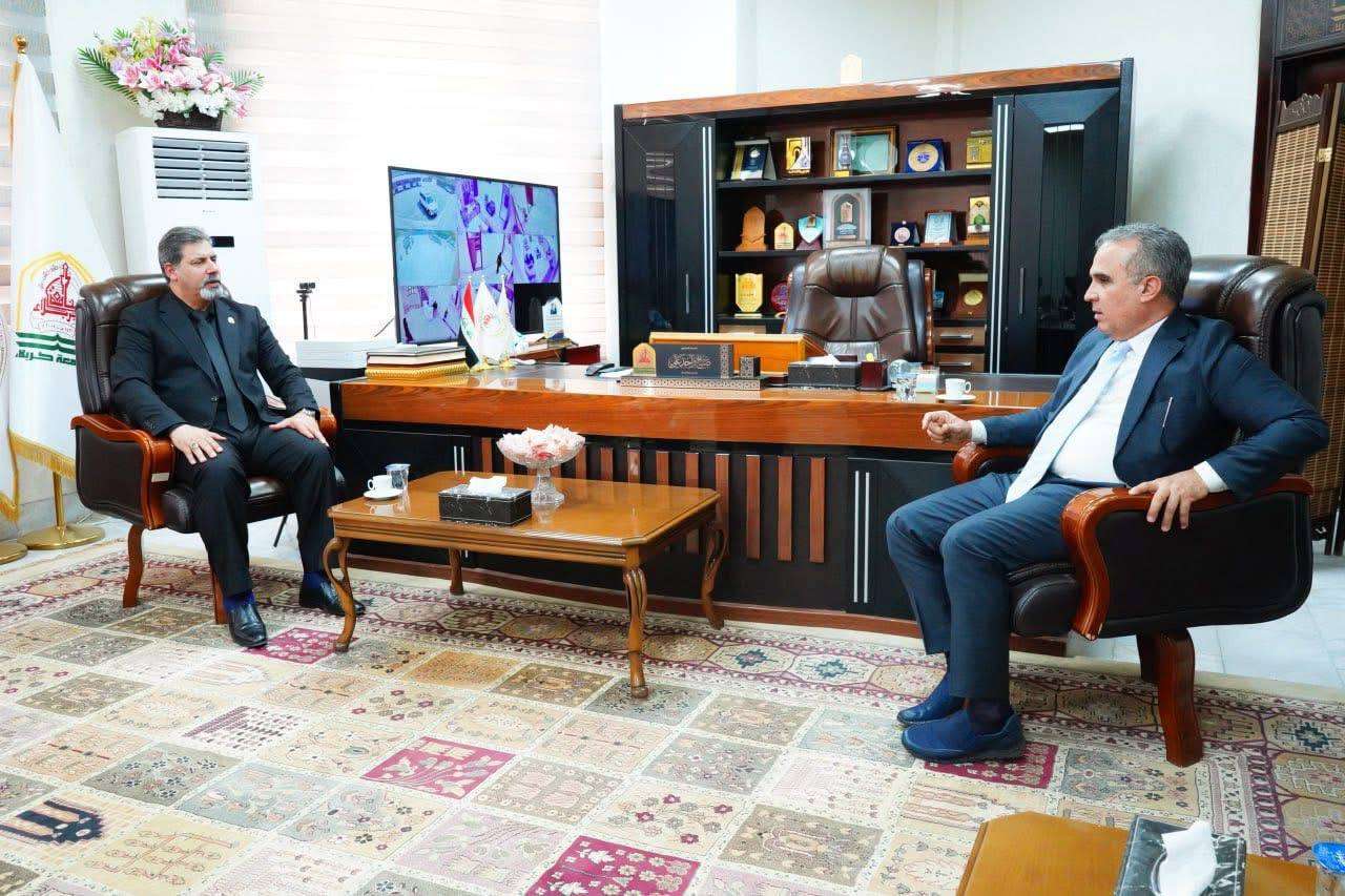 Read more about the article السيد رئيس جامعة كربلاء يستقبل ممثل برنامج الأغذية والزراعة للأمم المتحدة لبحث التعاون البيئي
